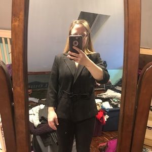 Belted blazer